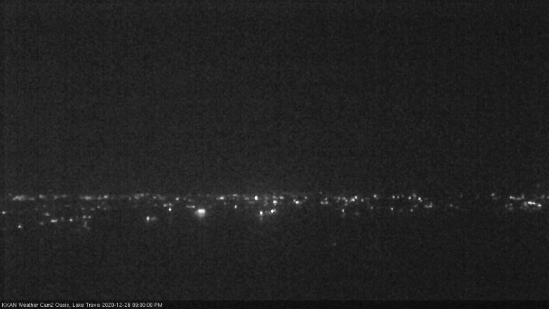 Lake Travis webcam, December 26, 2020 9:00 PM CT