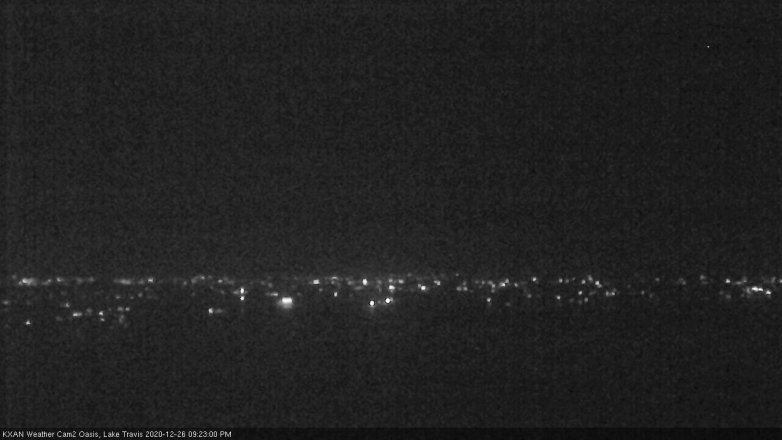 Lake Travis webcam, December 26, 2020 9:25 PM CT