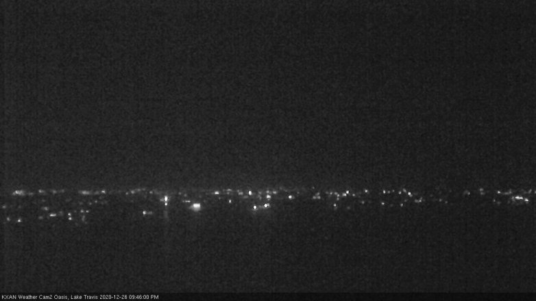 Lake Travis webcam, December 26, 2020 9:45 PM CT