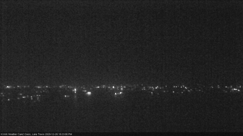 Lake Travis webcam, December 26, 2020 10:25 PM CT