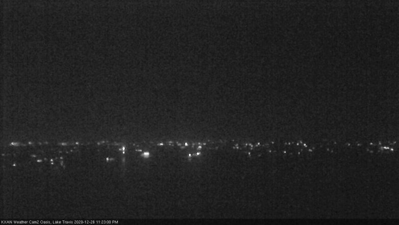 Lake Travis webcam, December 26, 2020 11:25 PM CT