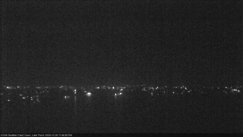Lake Travis webcam, December 26, 2020 11:45 PM CT