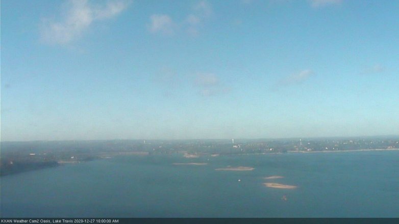 Lake Travis webcam, December 27, 2020 10:00 AM CT