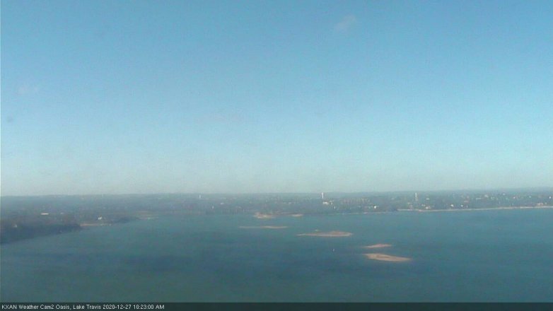 Lake Travis webcam, December 27, 2020 10:25 AM CT