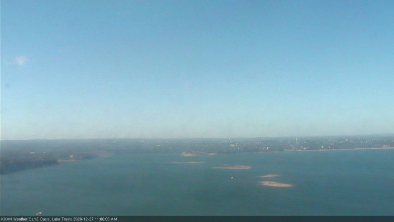 Lake Travis webcam, December 27, 2020 11:00 AM CT