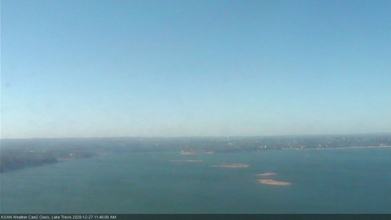 Lake Travis webcam, December 27, 2020 11:45 AM CT