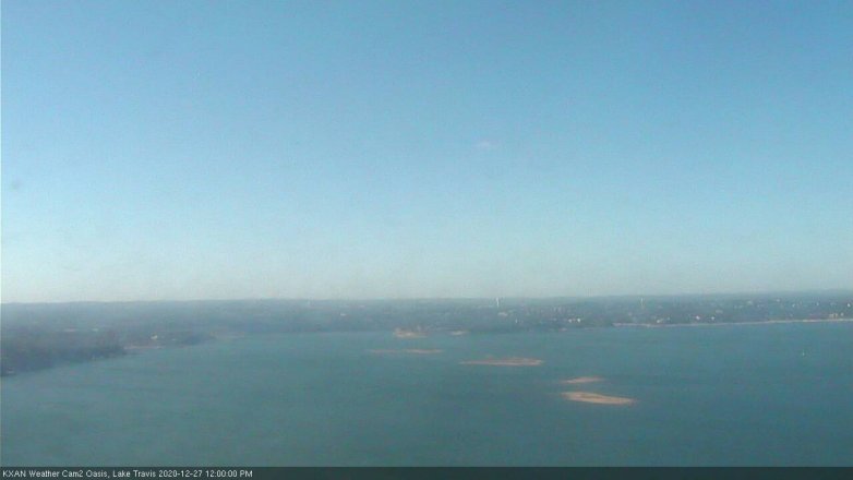 Lake Travis webcam, December 27, 2020 12:00 PM CT