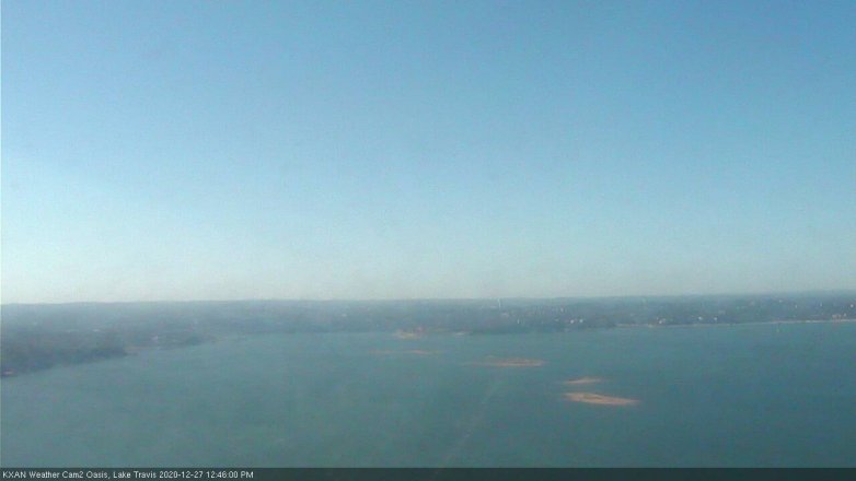 Lake Travis webcam, December 27, 2020 12:45 PM CT