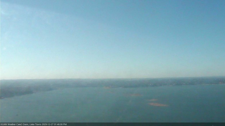 Lake Travis webcam, December 27, 2020 1:45 PM CT