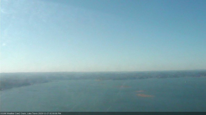 Lake Travis webcam, December 27, 2020 2:00 PM CT