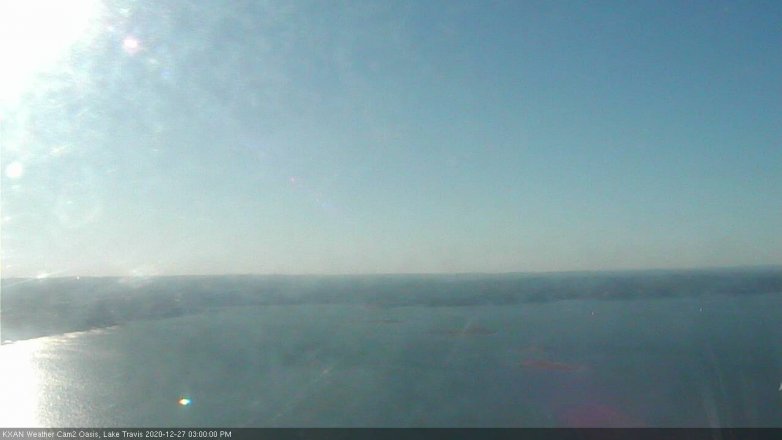 Lake Travis webcam, December 27, 2020 3:00 PM CT