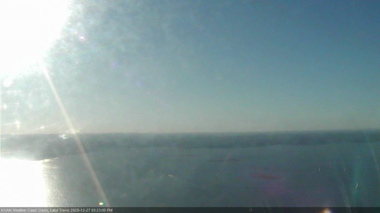 Lake Travis webcam, December 27, 2020 3:25 PM CT