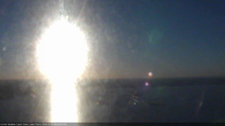 Lake Travis webcam, December 27, 2020 5:00 PM CT
