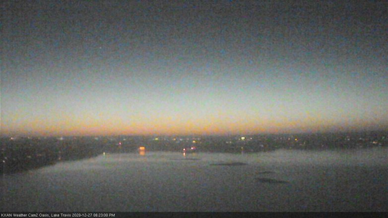 Lake Travis webcam, December 27, 2020 6:25 PM CT