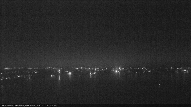 Lake Travis webcam, December 27, 2020 6:45 PM CT