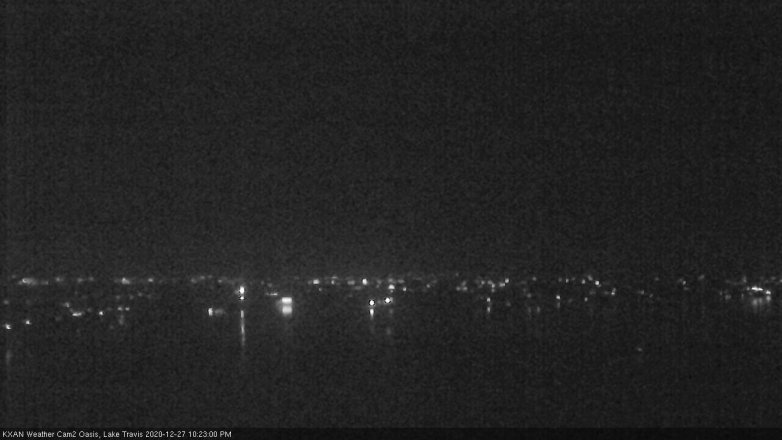 Lake Travis webcam, December 27, 2020 10:25 PM CT