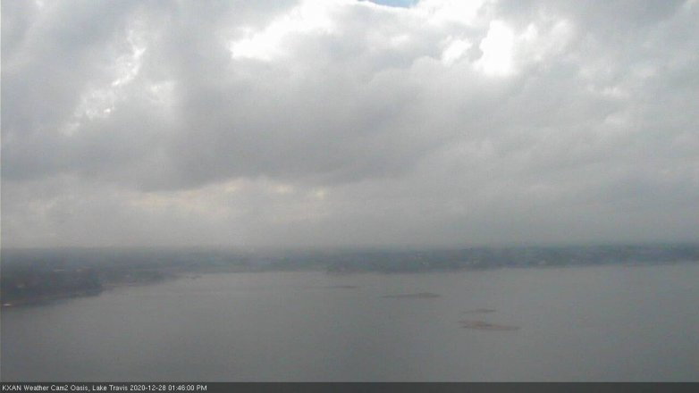 Lake Travis webcam, December 28, 2020 1:45 PM CT