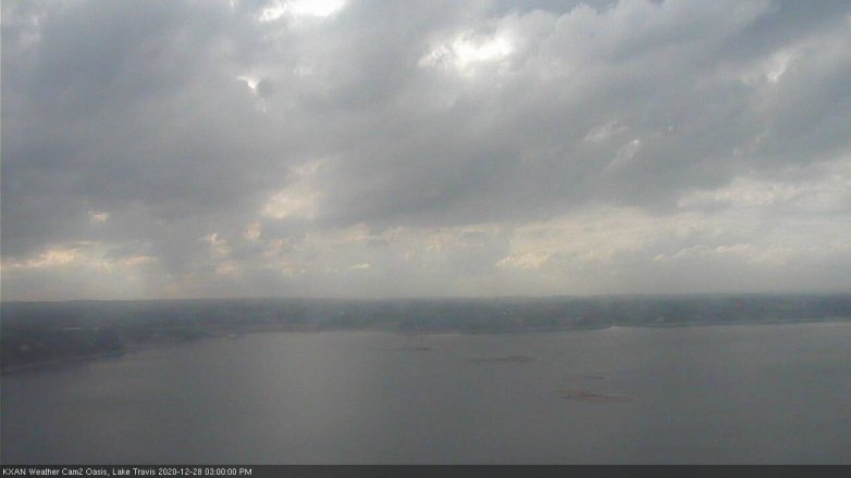 Lake Travis webcam, December 28, 2020 3:00 PM CT
