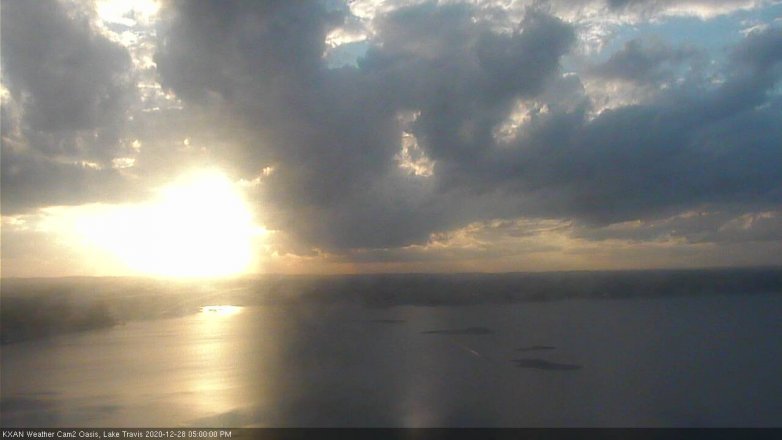Lake Travis webcam, December 28, 2020 5:00 PM CT