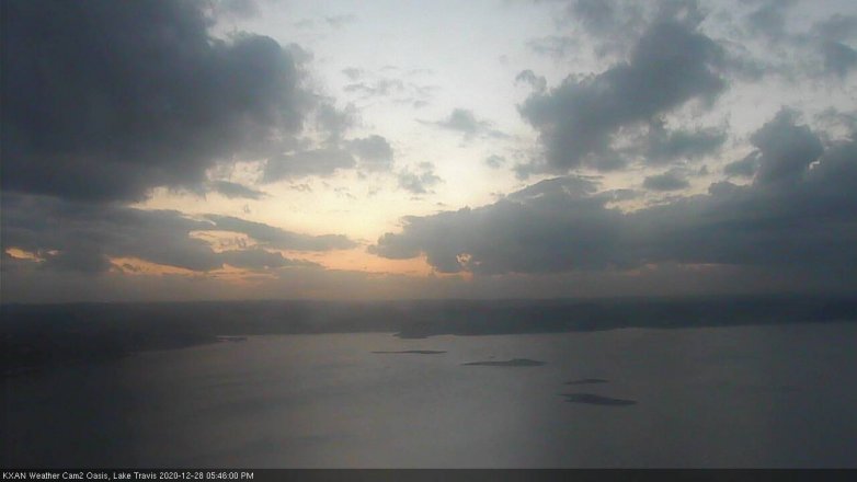 Lake Travis webcam, December 28, 2020 5:45 PM CT