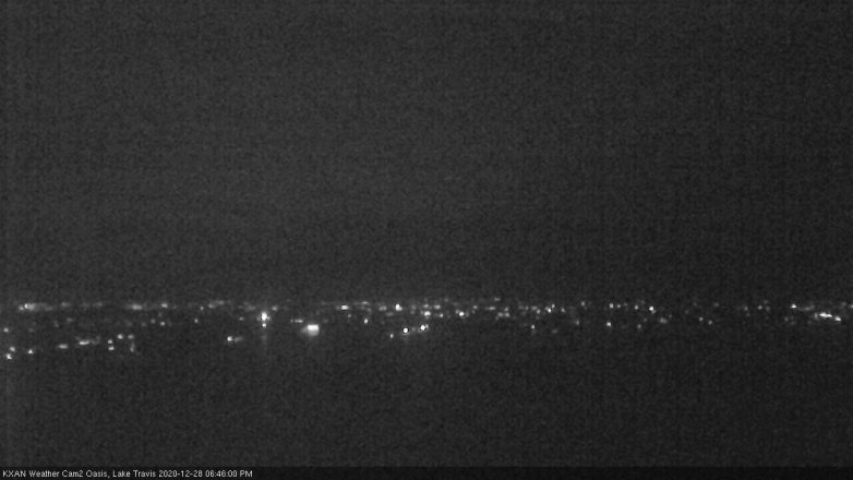 Lake Travis webcam, December 28, 2020 6:45 PM CT
