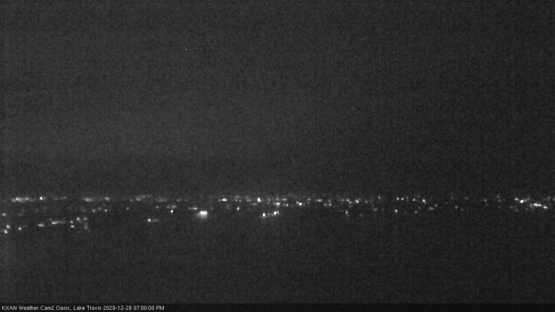 Lake Travis webcam, December 28, 2020 7:00 PM CT