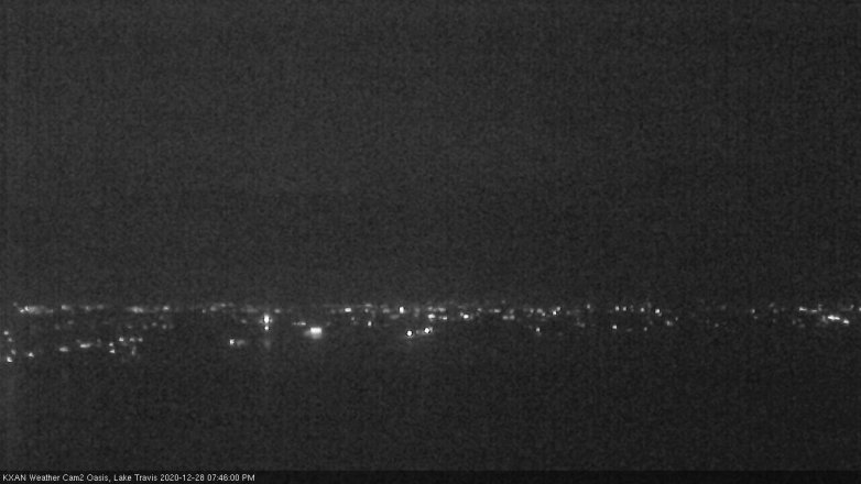 Lake Travis webcam, December 28, 2020 7:45 PM CT