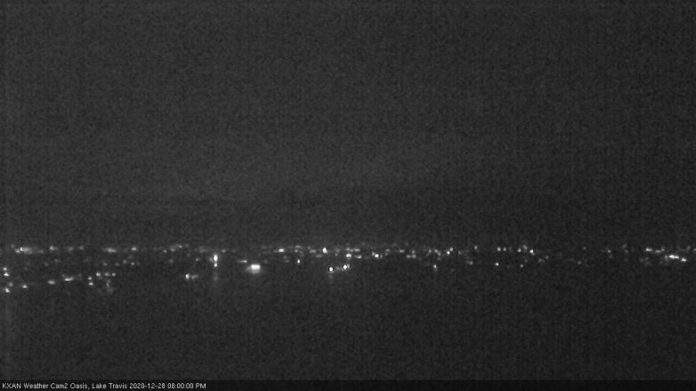 Lake Travis webcam, December 28, 2020 8:00 PM CT