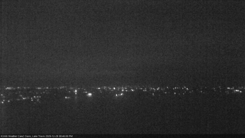 Lake Travis webcam, December 28, 2020 8:45 PM CT