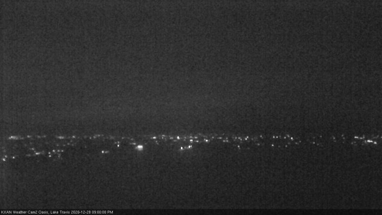 Lake Travis webcam, December 28, 2020 9:00 PM CT