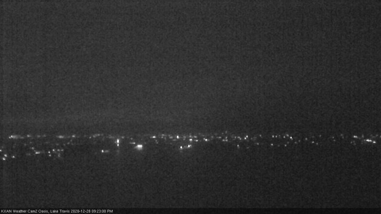 Lake Travis webcam, December 28, 2020 9:25 PM CT