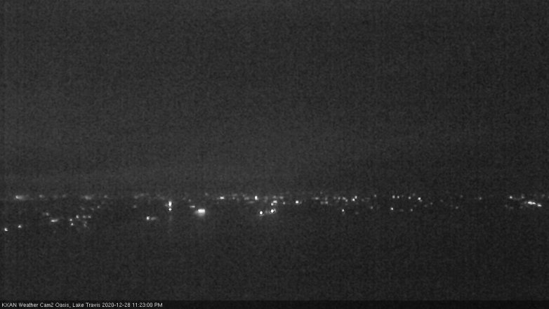Lake Travis webcam, December 28, 2020 11:25 PM CT