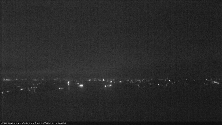 Lake Travis webcam, December 28, 2020 11:45 PM CT