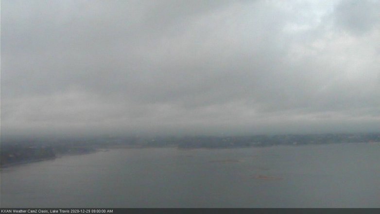 Lake Travis webcam, December 29, 2020 9:00 AM CT