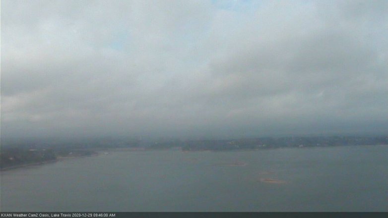 Lake Travis webcam, December 29, 2020 9:45 AM CT
