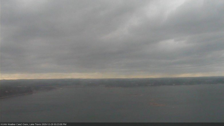Lake Travis webcam, December 29, 2020 3:25 PM CT