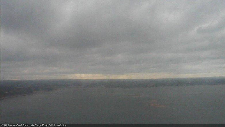 Lake Travis webcam, December 29, 2020 3:45 PM CT