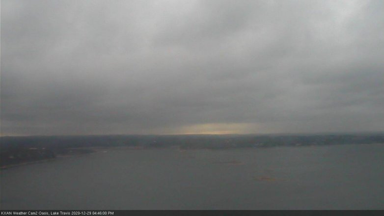 Lake Travis webcam, December 29, 2020 4:45 PM CT