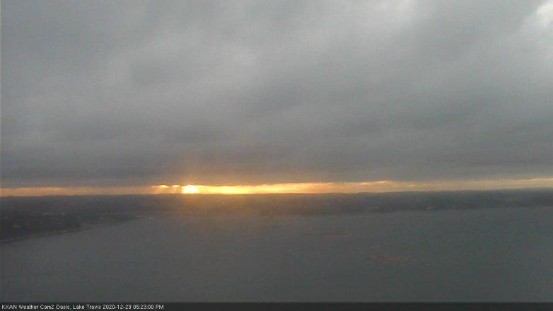 Lake Travis webcam, December 29, 2020 5:25 PM CT