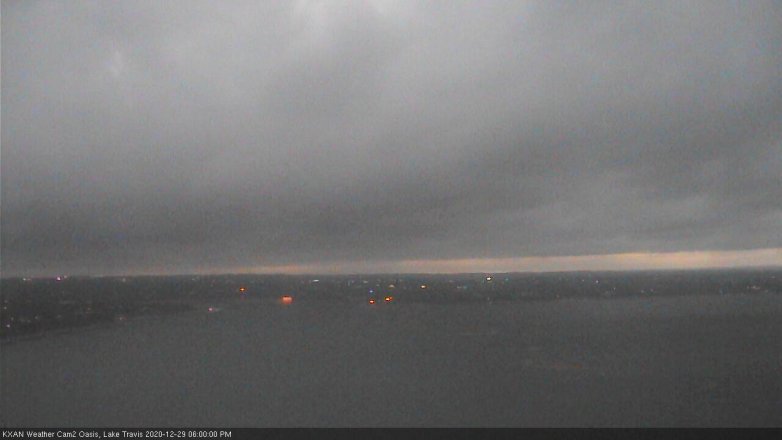Lake Travis webcam, December 29, 2020 6:00 PM CT
