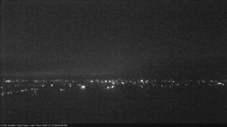 Lake Travis webcam, December 29, 2020 6:45 PM CT