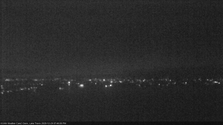 Lake Travis webcam, December 29, 2020 7:45 PM CT