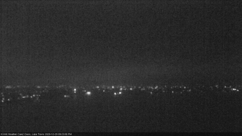 Lake Travis webcam, December 29, 2020 9:25 PM CT