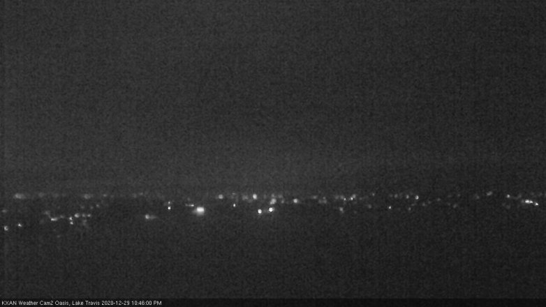 Lake Travis webcam, December 29, 2020 10:45 PM CT