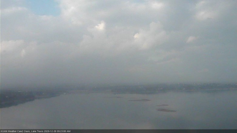 Lake Travis webcam, December 30, 2020 9:25 AM CT