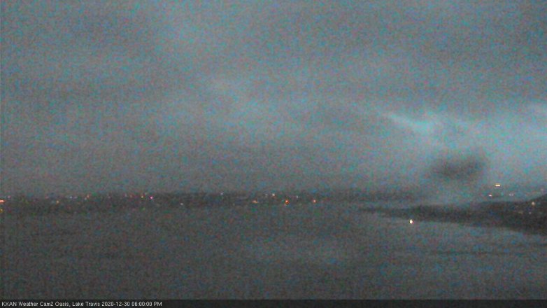 Lake Travis webcam, December 30, 2020 6:00 PM CT
