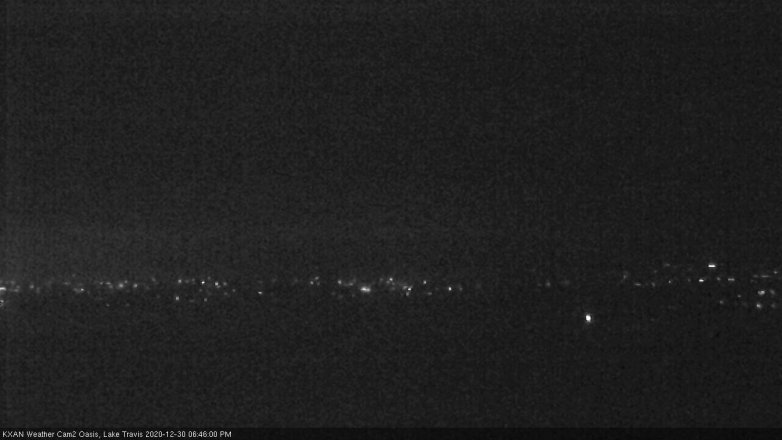 Lake Travis webcam, December 30, 2020 6:45 PM CT