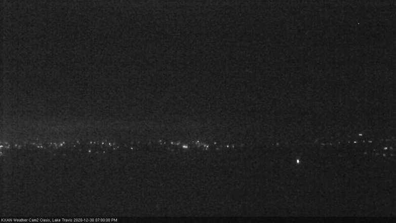 Lake Travis webcam, December 30, 2020 7:00 PM CT