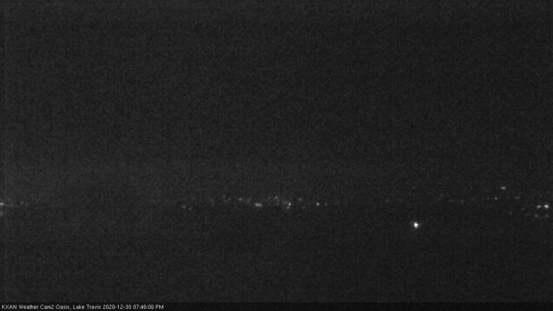 Lake Travis webcam, December 30, 2020 7:45 PM CT