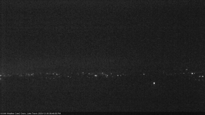 Lake Travis webcam, December 30, 2020 8:45 PM CT